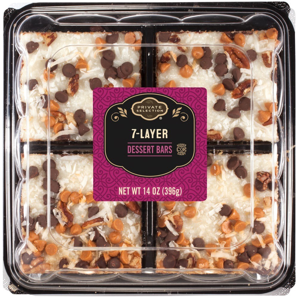 slide 3 of 3, Private Selection 7-Layer Dessert Bars, 4 ct; 14 oz