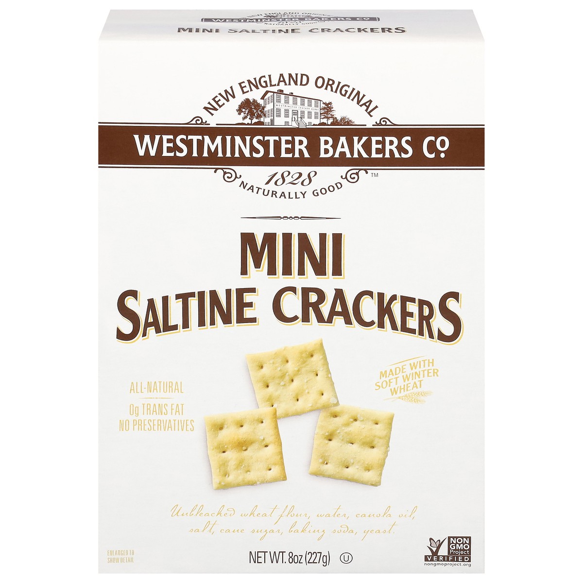 slide 1 of 13, Westminster Bakers Co. Saltine Crackers Mini 8 oz, 