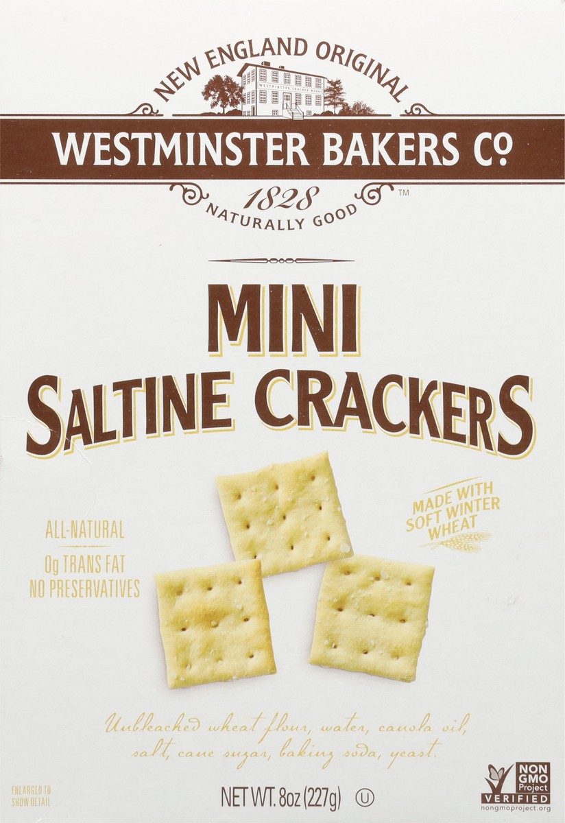 slide 3 of 13, Westminster Bakers Co. Saltine Crackers Mini 8 oz, 8 oz