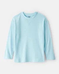 Oshkosh Boys Solid Thermal Long-Sleeve Tee - Blue Blue 5