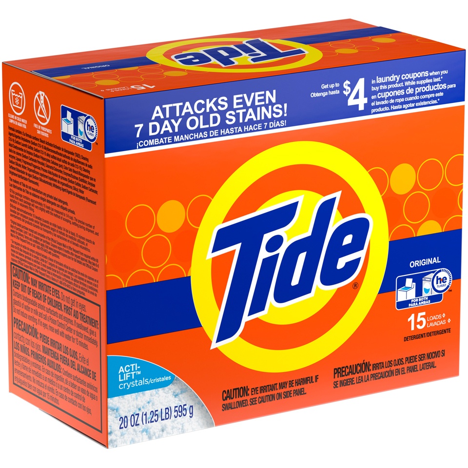 slide 2 of 3, Tide Original Powder Laundry Detergent, 20 oz