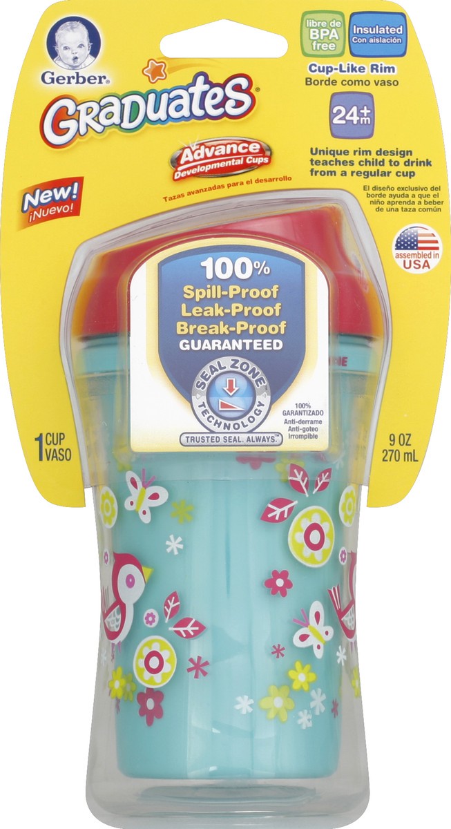 slide 1 of 2, Gerber Graduates Insulated Sippy Cup, 9 oz