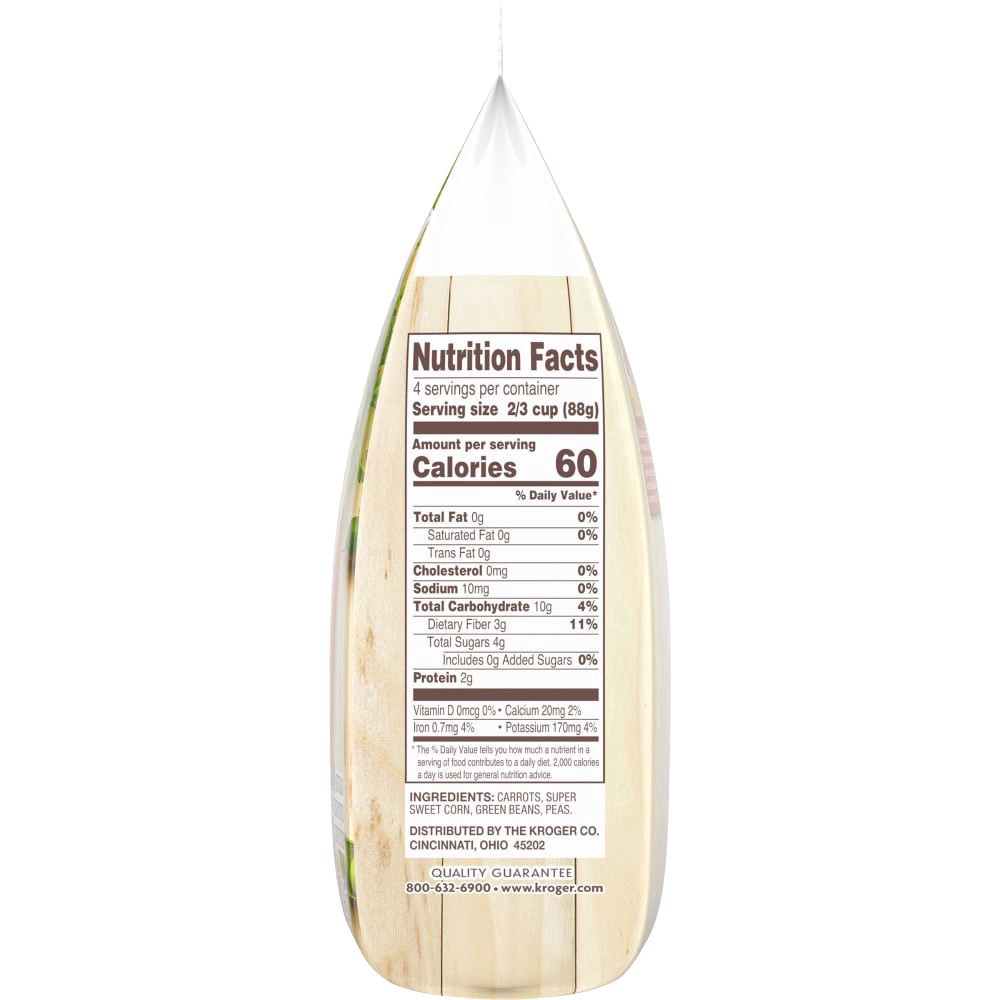 slide 4 of 6, Kroger Mixed Vegetables Meal Ready Sides, 12 oz