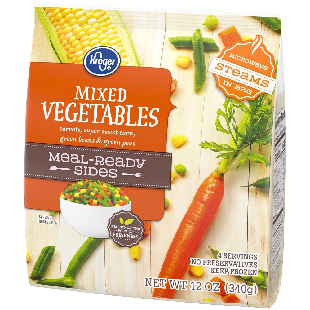 slide 6 of 6, Kroger Mixed Vegetables Meal Ready Sides, 12 oz
