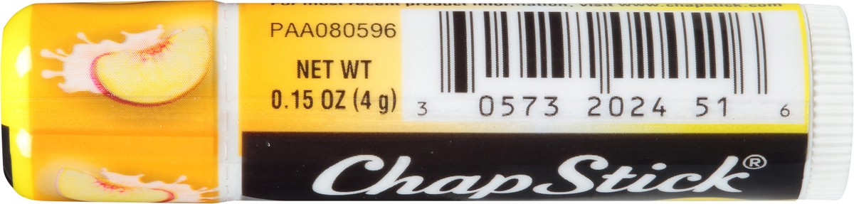 slide 6 of 8, ChapStick Peaches & Cream Flavored Lip Balm Sticks - 0.15 Oz, 1 Refill Pack of 12 Sticks, 0.15 oz