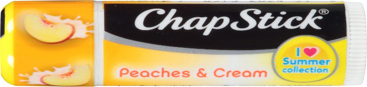 slide 3 of 8, ChapStick Peaches & Cream Flavored Lip Balm Sticks - 0.15 Oz, 1 Refill Pack of 12 Sticks, 0.15 oz