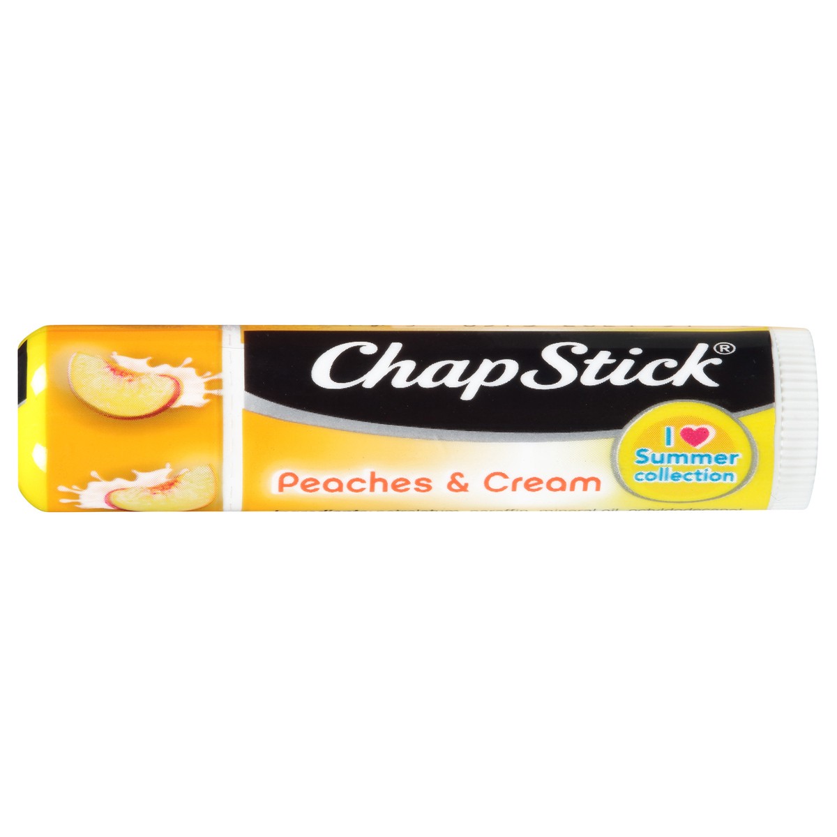 slide 1 of 8, ChapStick Peaches & Cream Flavored Lip Balm Sticks - 0.15 Oz, 1 Refill Pack of 12 Sticks, 0.15 oz