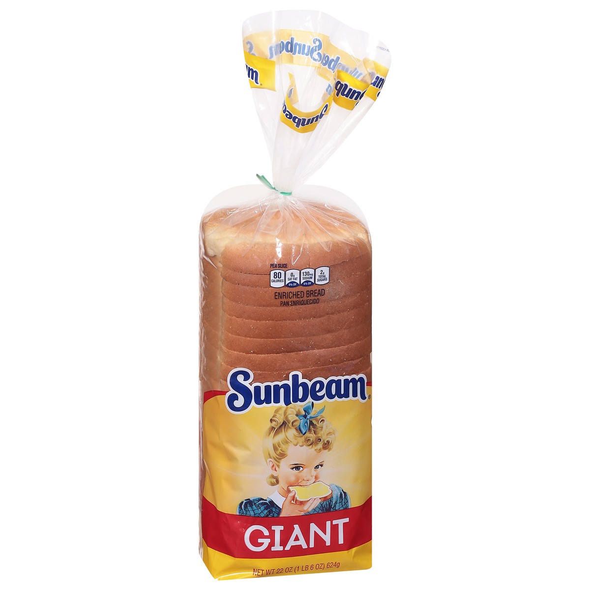 slide 2 of 9, Sunbeam Giant White Bread, 24 oz