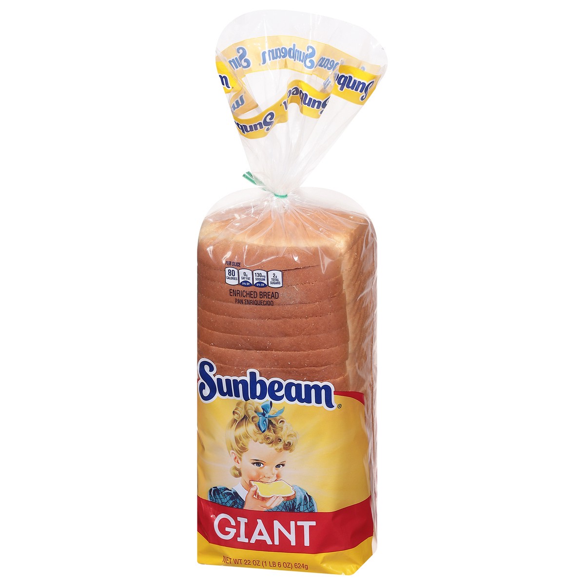 slide 3 of 9, Sunbeam Giant White Bread, 24 oz
