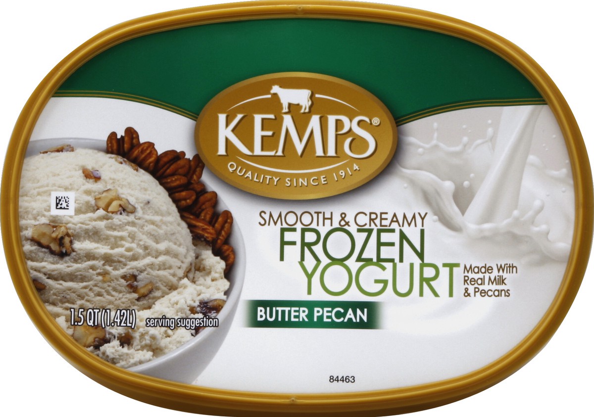 slide 2 of 4, Kemps Butter Pecan Frozen Yogurt, 1.5 qt