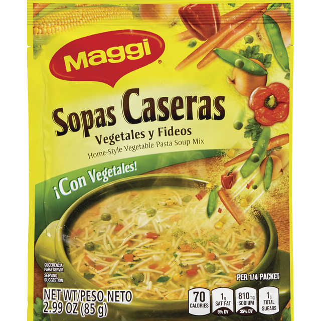 slide 1 of 1, MAGGI SOPAS CASERAS Vegetable 3.03oz, 3.03 oz
