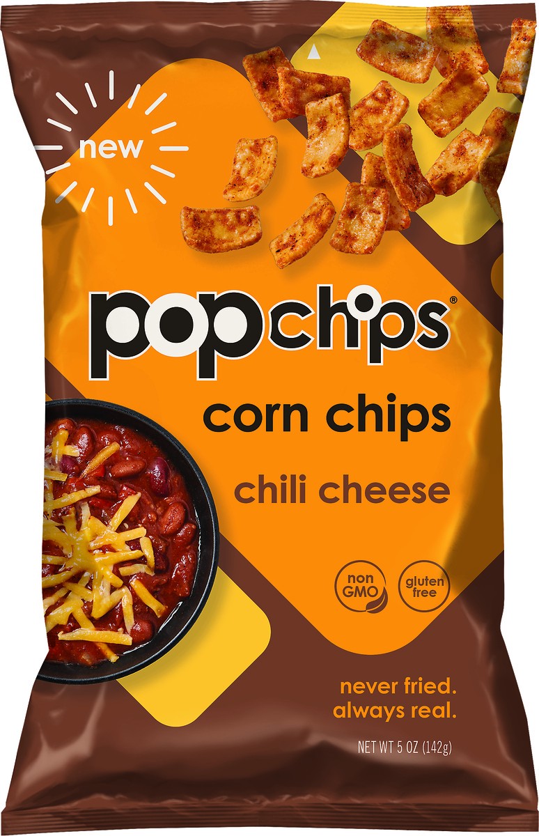 slide 4 of 6, popchips Chili Cheese Corn Chips, 5 oz