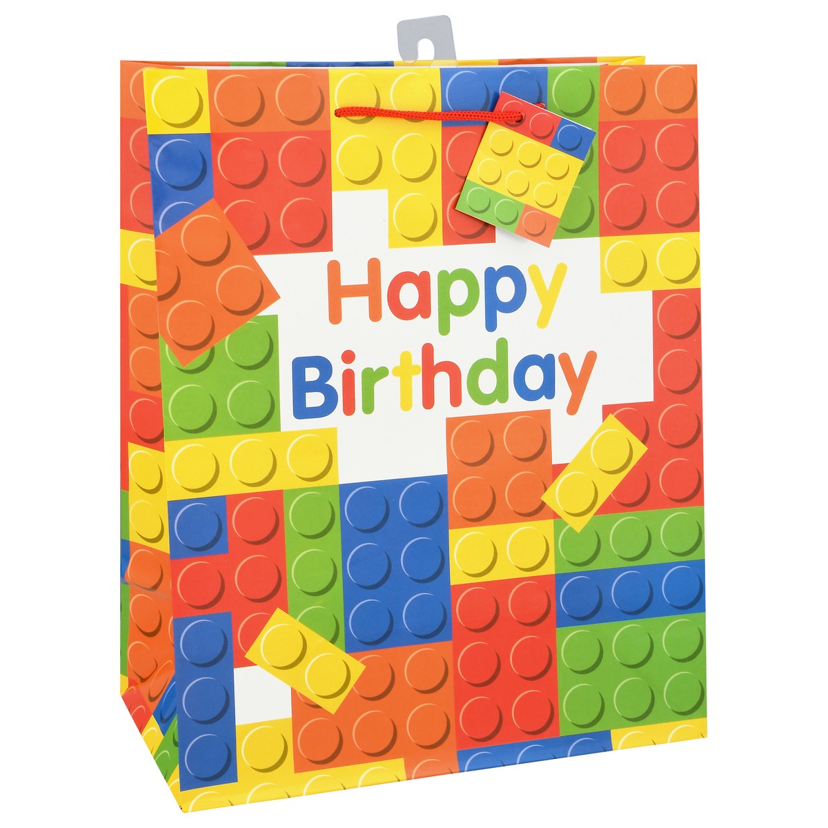 slide 9 of 9, Unique Building Blocks Birthday Bag 1 ea, 1 ct