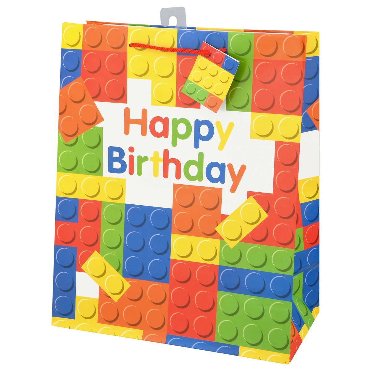 slide 5 of 9, Unique Building Blocks Birthday Bag 1 ea, 1 ct