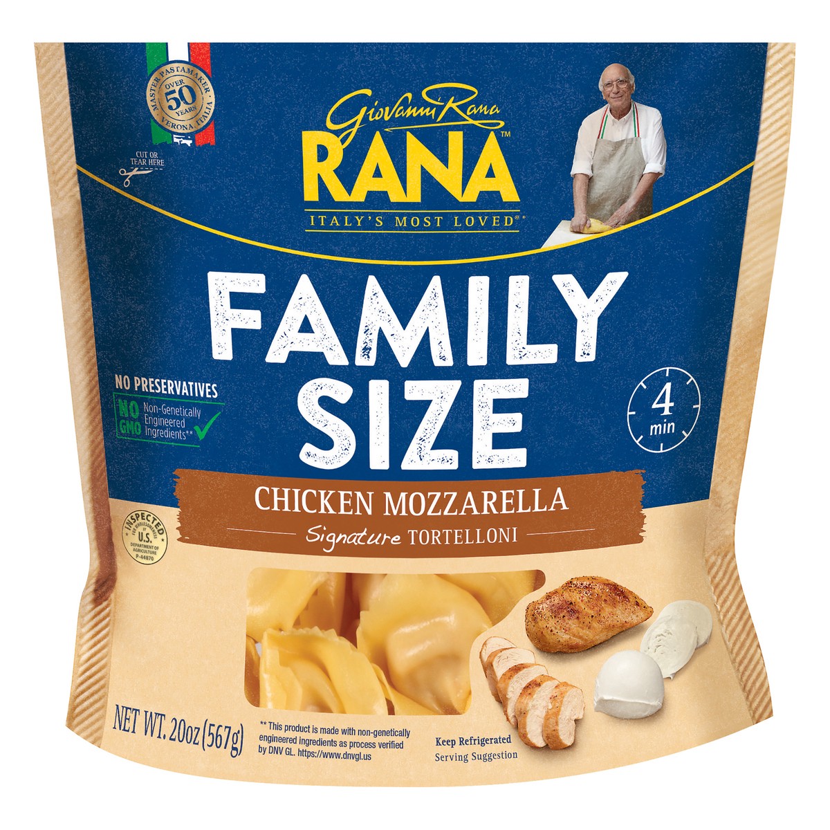 slide 1 of 7, Rana Chicken Mozzarella Tortelloni - 20oz, 