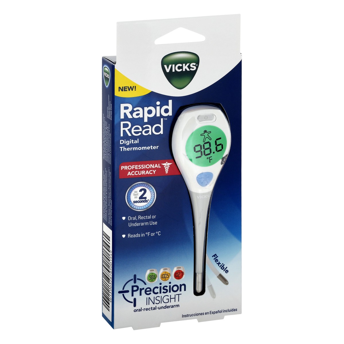 slide 2 of 9, Vicks RapidRead Thermometer, 1 ct