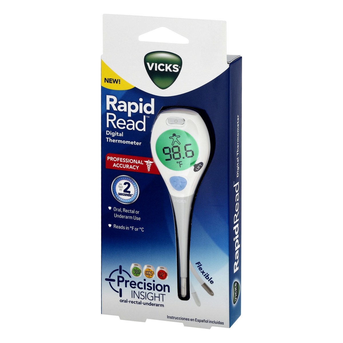 slide 3 of 9, Vicks RapidRead Thermometer, 1 ct