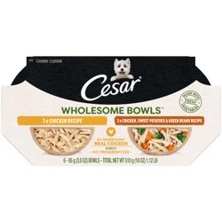 Cesar Wholesome Bowls Canine Cuisine Dog Food 6 - 85 g Bowls