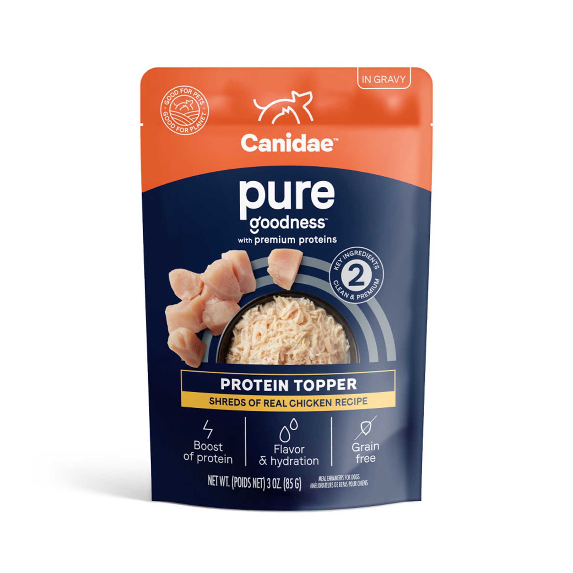 slide 1 of 1, CANIDAE Pure Protein All Life Stage Dog Food Toppers - 3 Oz., 3 oz