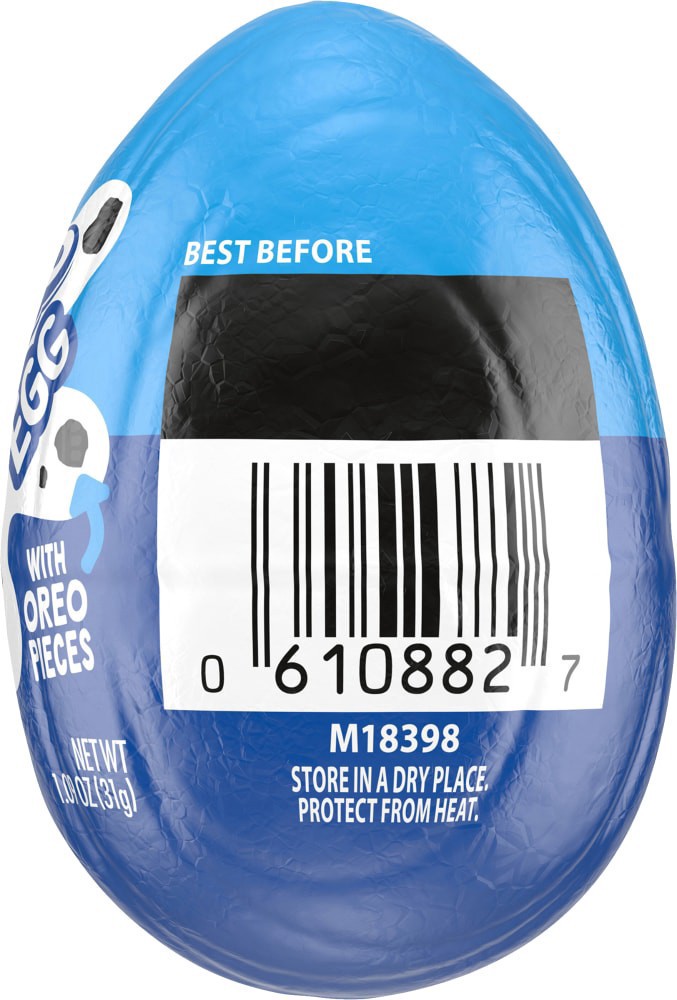 slide 2 of 3, OREO Creme Filled Chocolate Candy Easter Egg Candy - 1.09 Oz, 1.09 oz
