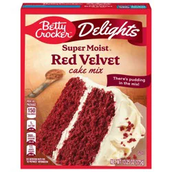 Betty Crocker Delights Super Moist Red Velvet Cake Mix, 13.25 oz.