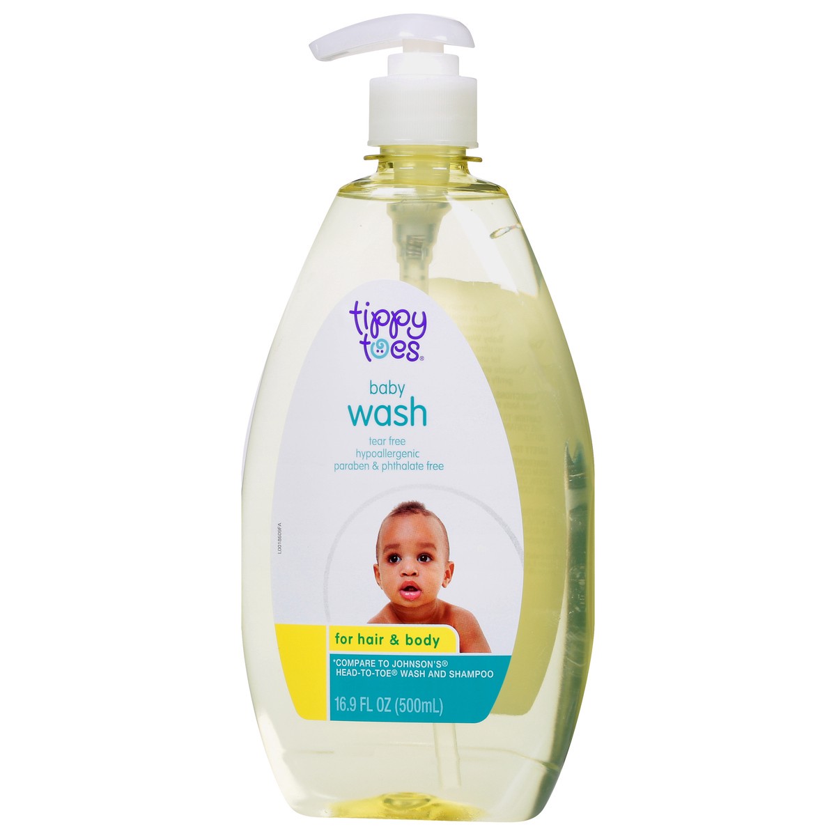 slide 3 of 9, Tippy Toes Baby Wash For Hair & Body, 16.9 fl oz