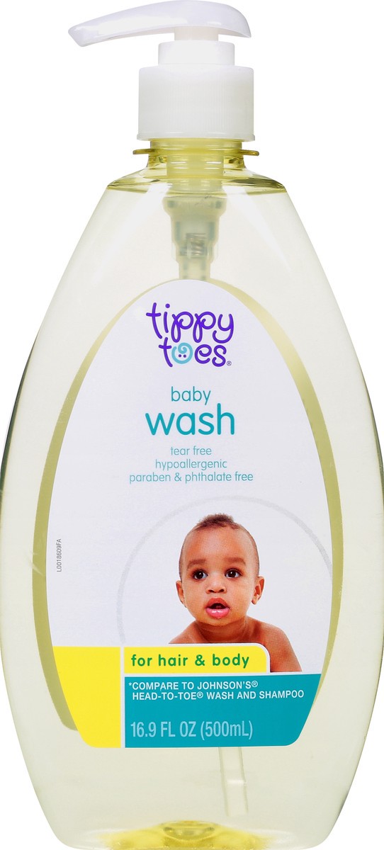 slide 8 of 9, Tippy Toes Baby Wash For Hair & Body, 16.9 fl oz