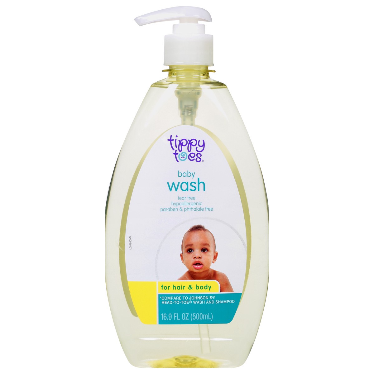 slide 1 of 9, Tippy Toes Baby Wash For Hair & Body, 16.9 fl oz