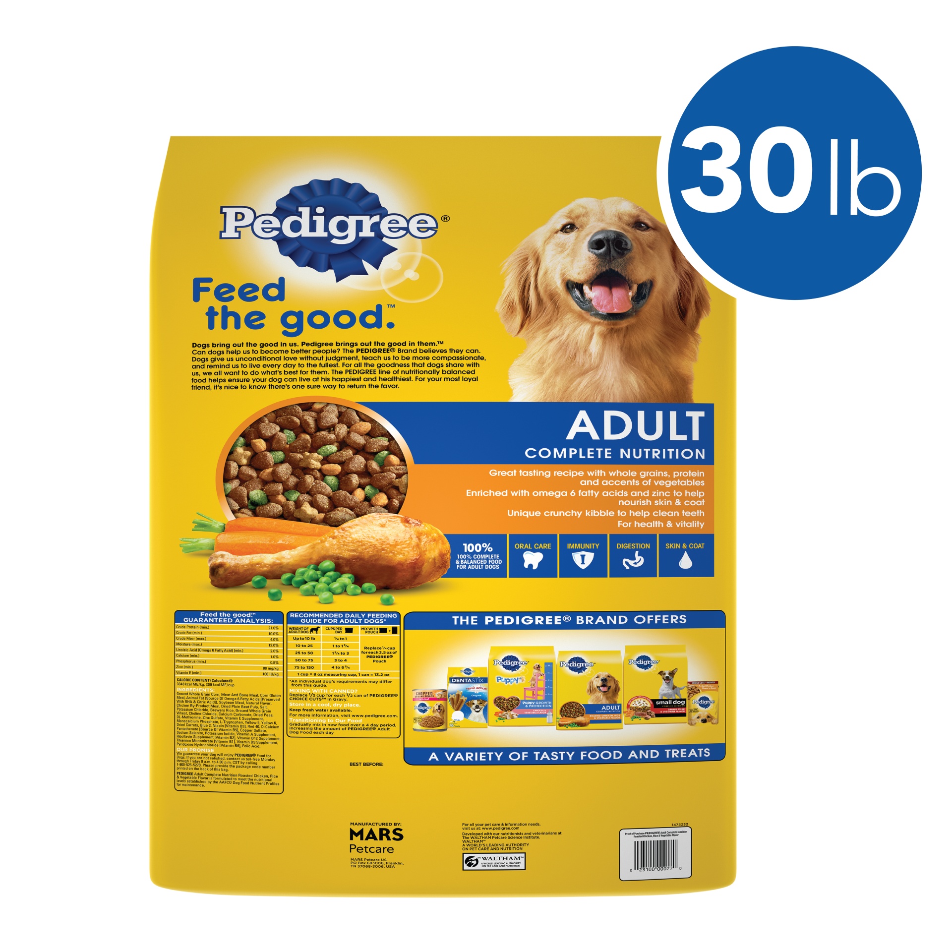 PEDIGREE Complete Nutrition Adult Dry Dog Food Roasted Chicken, Rice