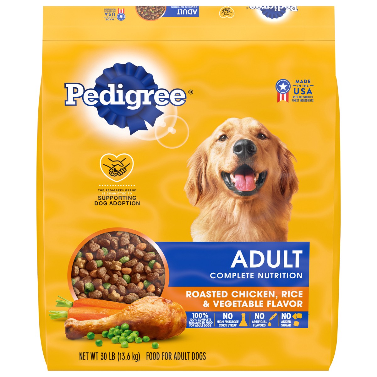 slide 1 of 12, Pedigree Small Crunchy Bite Dog Food, 30 lb