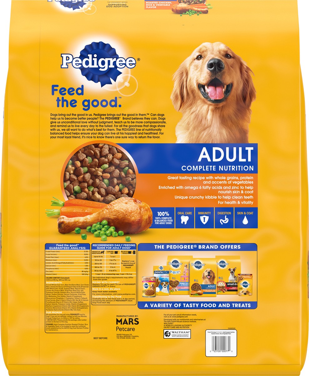 slide 8 of 12, Pedigree Small Crunchy Bite Dog Food, 30 lb