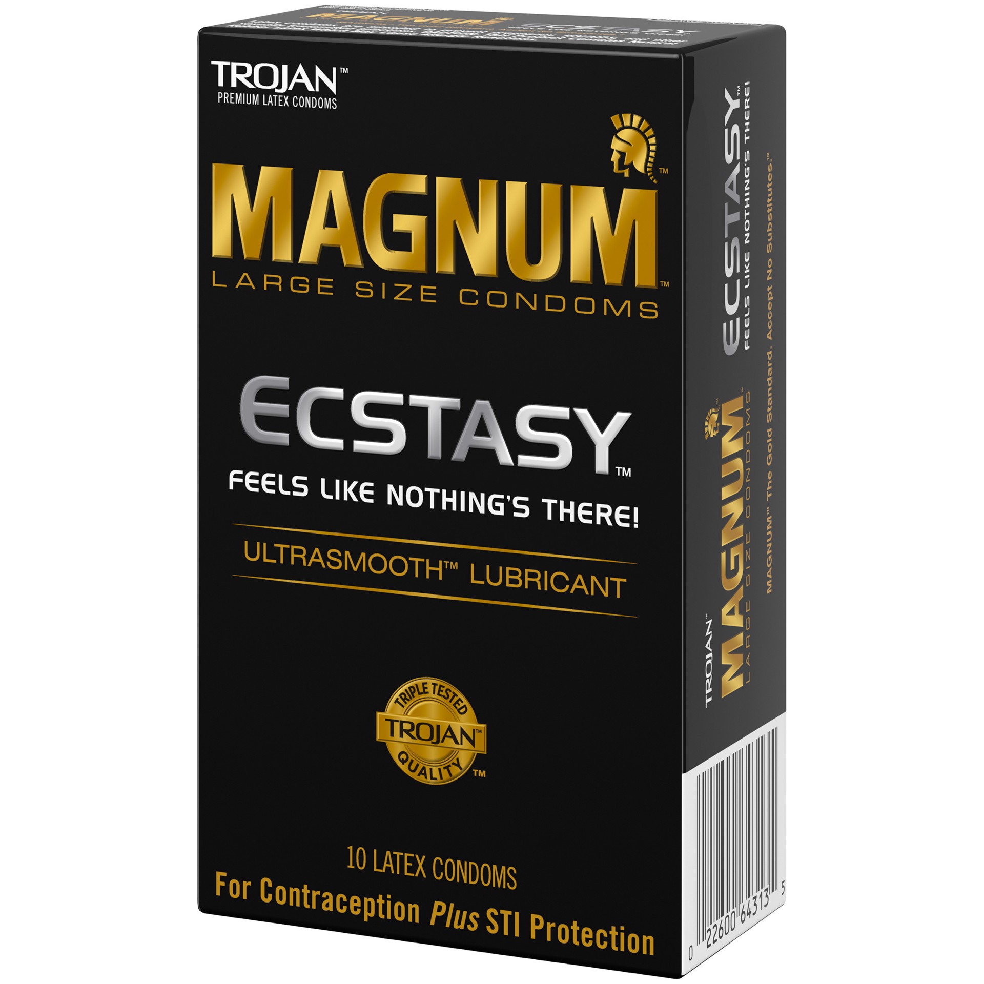 slide 3 of 5, Trojan Magnum Ecstasy Lubricated Condoms, 10 ct