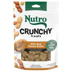 Nutro Crunchy with Real Peanut Butter Treats for Dogs 10 oz