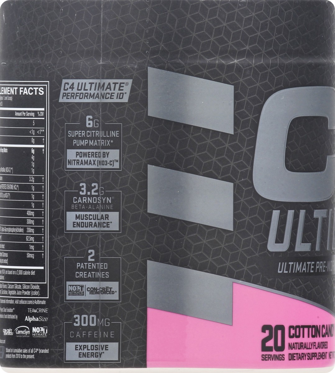 slide 11 of 12, C4 Sport Ultimate Cotton Candy Pre-Workout - 324 g, 324 g