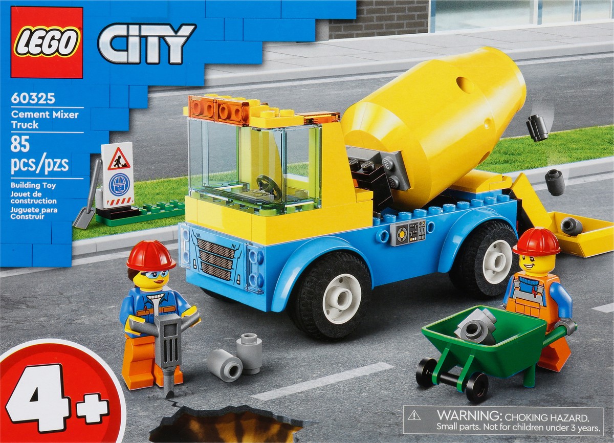 slide 5 of 9, LEGO City Great Vehicles Cement Mixer Truck 60325 Building Set, 1 ct
