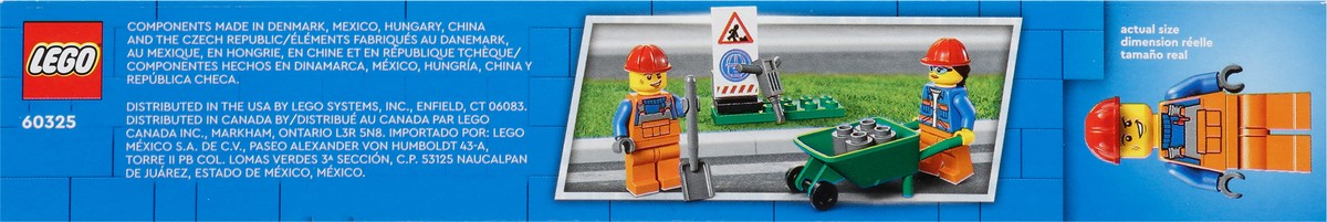 slide 4 of 9, LEGO City Great Vehicles Cement Mixer Truck 60325 Building Set, 1 ct