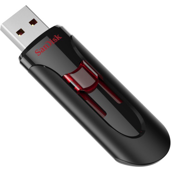 slide 4 of 5, SanDisk Cruzer Glide 3.0 Usb Flash Drive, 256 Gb, Black, Sdcz600-256G-A46, 1 ct