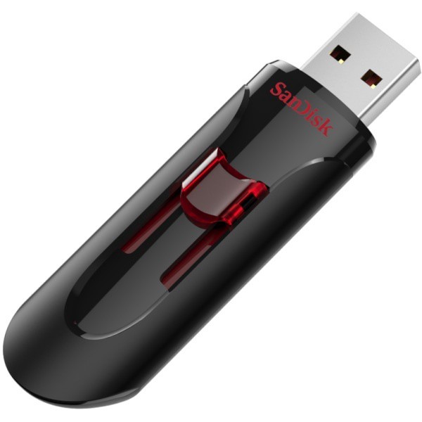 slide 1 of 5, SanDisk Cruzer Glide 3.0 Usb Flash Drive, 256 Gb, Black, Sdcz600-256G-A46, 1 ct