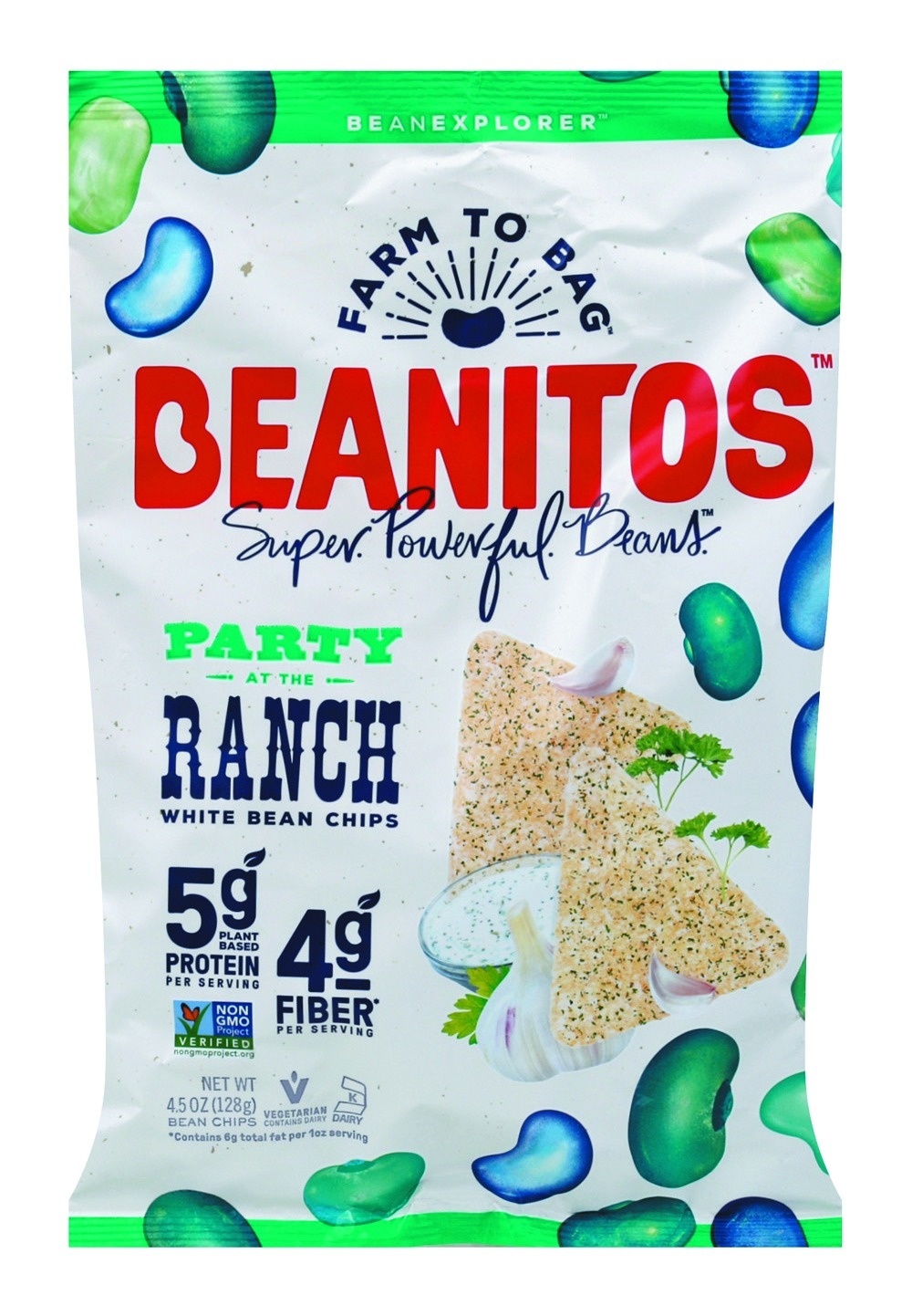 slide 1 of 1, Beanitos Ranch White Bean Chips, 5 oz