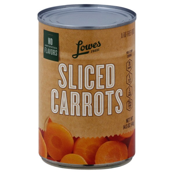 slide 1 of 1, Lowes Foods Sliced Carrots - 14.5 oz, 14.5 oz
