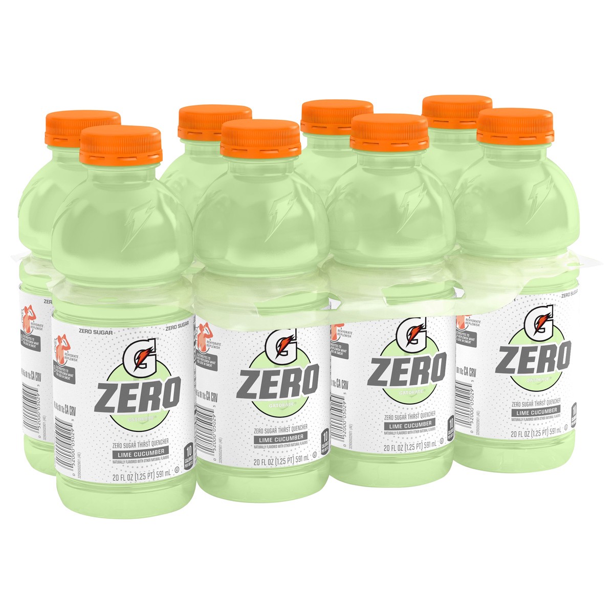 slide 4 of 4, Gatorade Zero Sugar Thirst Quencher, Lime Cucumber, 8 ct; 20 fl oz