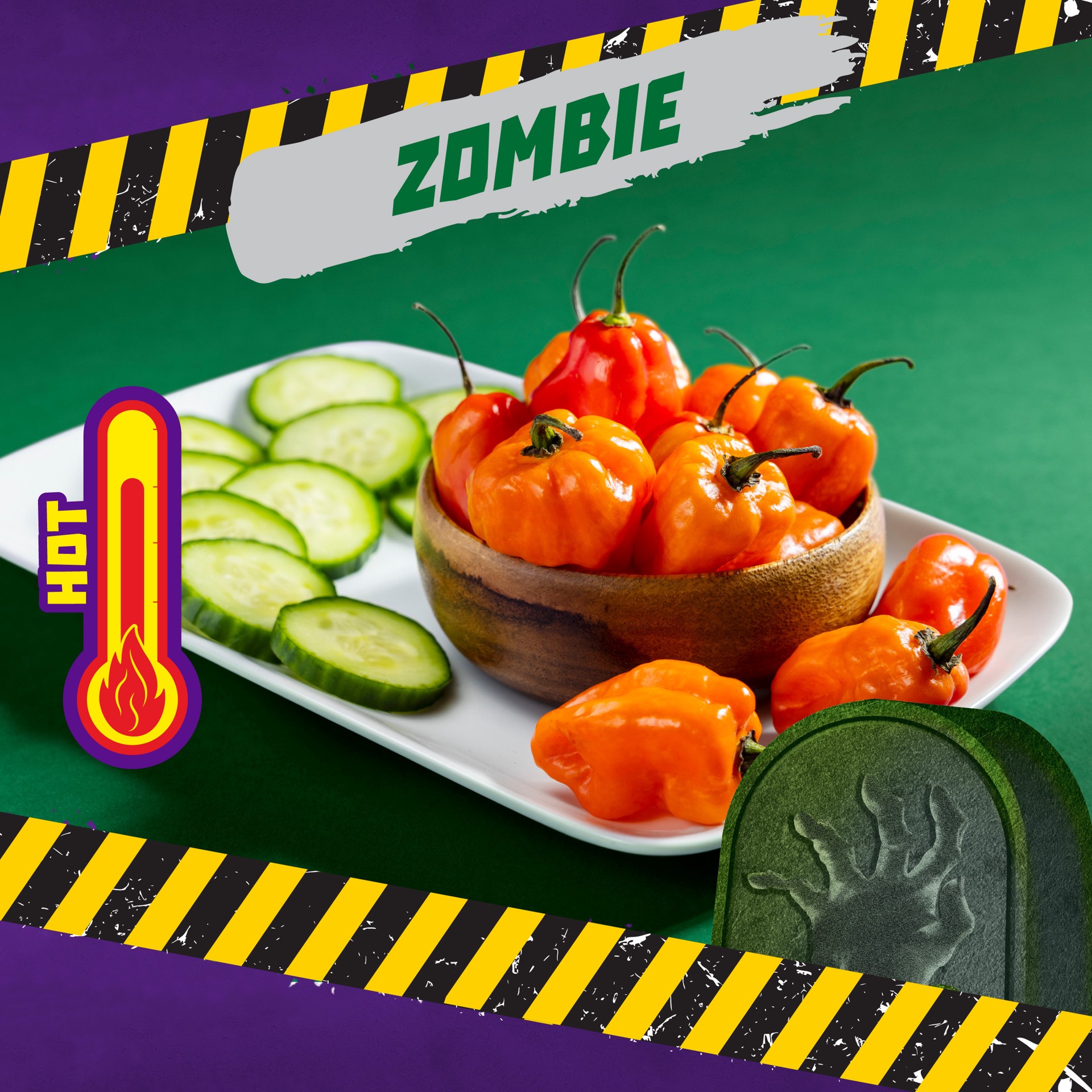 Takis Zombie 3.25 oz Snack Size Bag, Habanero & Cucumber Flavored