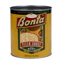 slide 1 of 1, Bonta Pizza Sauce with Basil 107 oz, 107 oz