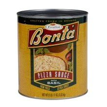 Bonta Pizza Sauce with Basil 107 oz