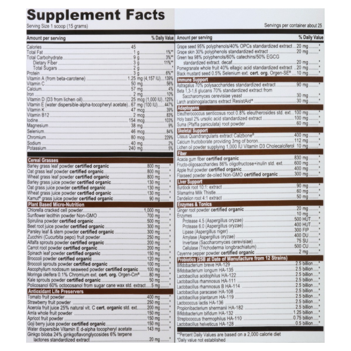 slide 10 of 10, Vibrant Health Green Vibrance Chocolate Coconut Plant-based Superfood Powder, 12.35 oz