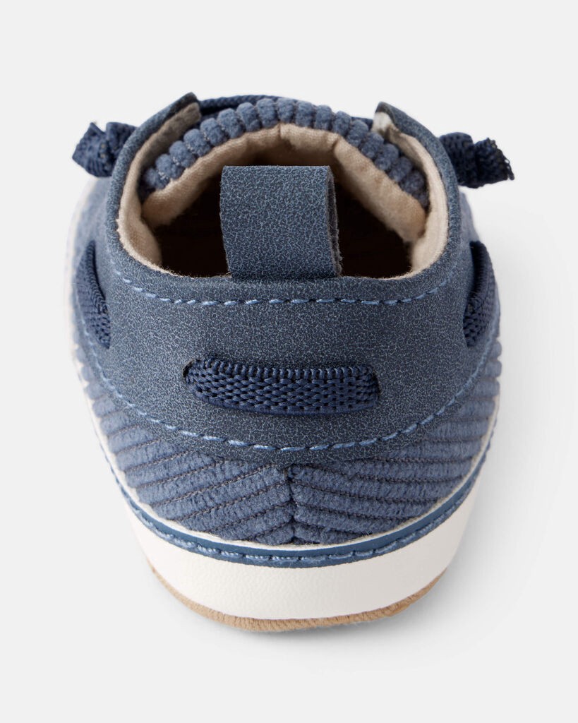 slide 5 of 6, Carter's Baby Boy Corduroy Boat Shoes - Blue Blue 4, 1 ct