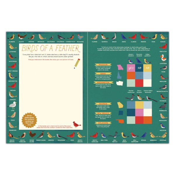 slide 1 of 1, Wide Eyed Editions Quarto Publishing Group Activity Book, 50 States, 1 ct