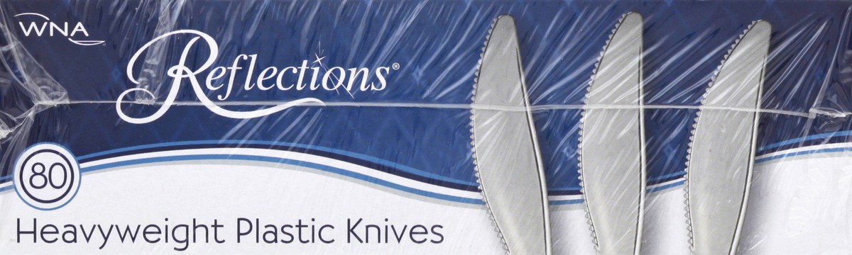 slide 6 of 9, WNA Heavyweight Plastic Knives 80 ea, 80 ct