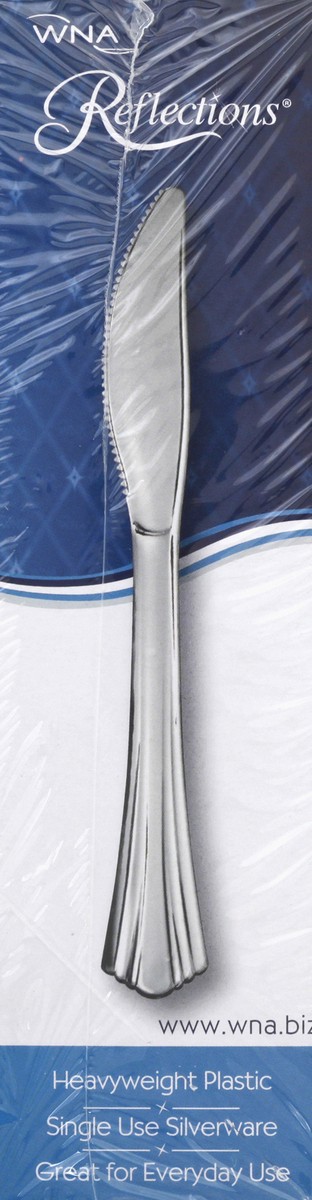 slide 9 of 9, WNA Heavyweight Plastic Knives 80 ea, 80 ct