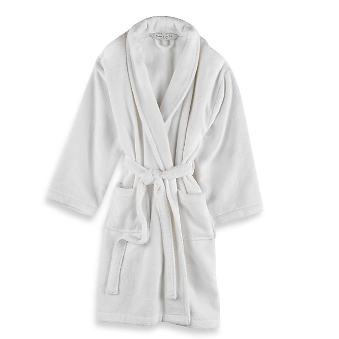 slide 1 of 2, Wamsutta Unisex Terry Bathrobe - White, 1 ct